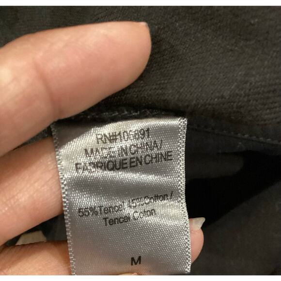 YFB Young Fabulous & Broke Short Sleeve Button Down Chest Pocket Black Jumpsuit - Picture 10 of 16